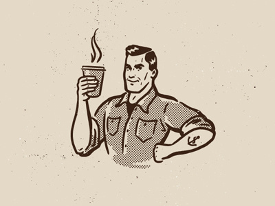 Coffee Bob. Final logo branding cafe coffee diner identity logotype