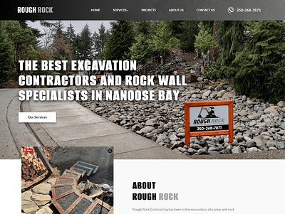 Rough Rock branding graphic design logo ui