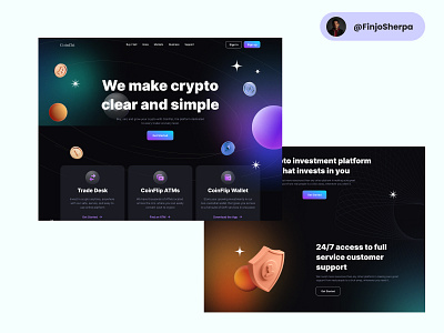 BlockChain Website UI Design (Coinchi)