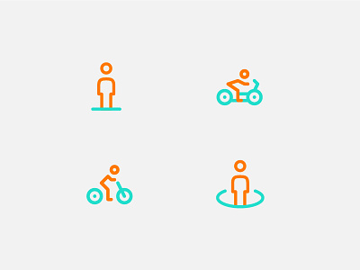 People bicycle forsale icon line motorcycle people pin