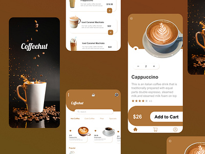 Coffee ordering app app appdesign coffeedesign design product productdesign ui ux