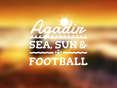 Agadir CRT campaign logo for Fifa World club Cup 2014 fifa fonts football simple sun surf tags x17 logo typo typography