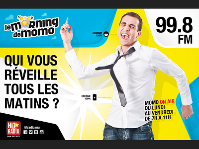 HIT RADIO advertising campaign / Print / Le Morning de Momo