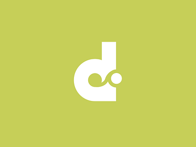 Doofry logo simple branding d food green logo symbol