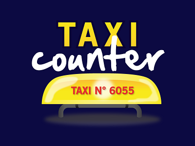 Taxi Counter Mobile App logo application cab counter logo mobile taxi yellow yellow cab