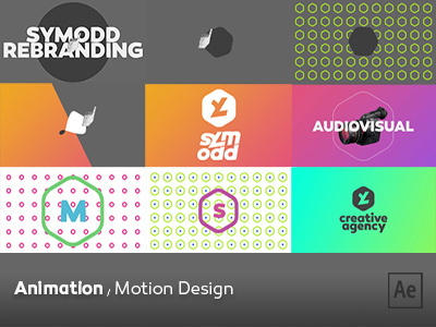 Motion design animation after effect animation colors motion design typography vector