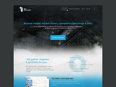 THE FIRST ANGLE Home Page analyse blue business corporate dashnoard home page market risks