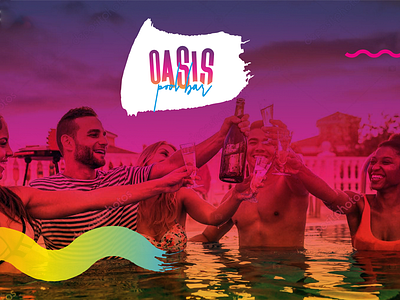 OASIS POOL BAR / HILTON AL HOUARA TANGER branding hilton oasis pool bar pool party