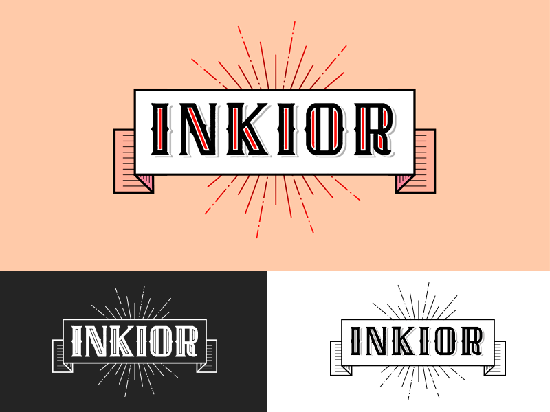 INKIOR LOGO shop logo tattoo logo ink service ink logo ink