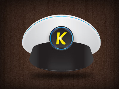 Kapptain Hat application captain hat design hat icon illustration kapptain logo vector wood