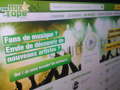 MIXTAPE HIT RADIO green website hit radio home home slider landing listing music music player music user interface page radio streaming top menu ui