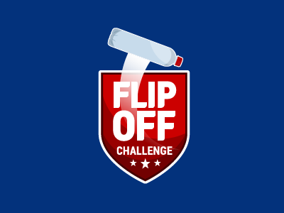 Flip Off Challenge branding design illustration logo typography water