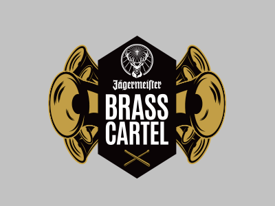 Brass Cartel design drum illustration logo logotype music trumpet