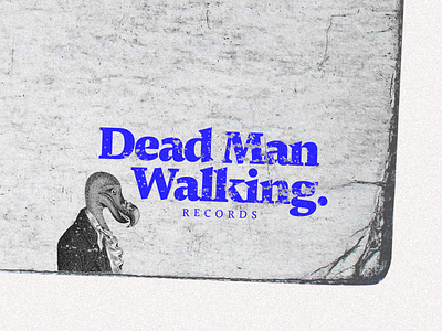 Dead Man Walking Records collage design graphic design logo logotype record label records vinyl