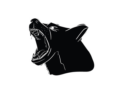 Rabid Dog angry dog black doyleyboy illustration