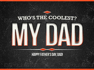 Fathers Day design graphic design typography