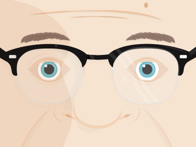 William glasses illustration person vector