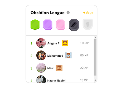 Daily ui 19 leaders board duolingo