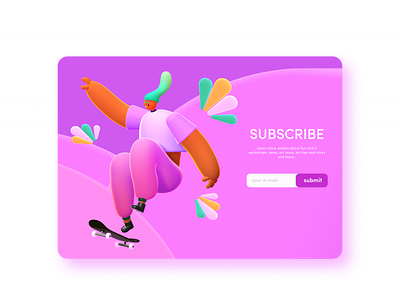 #daily ui 26 subscribe dailyui design figma subscribe subsribebar