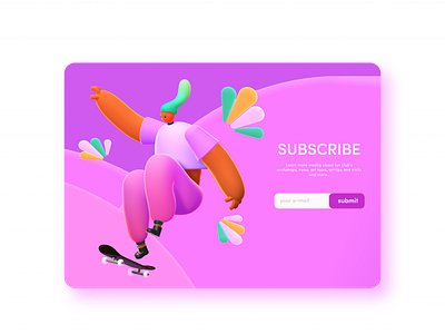 #daily ui 26 subscribe