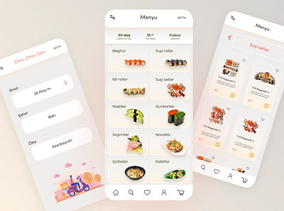 sushi delivery app redesign delivery app redesign deliveryapp figma redesign sushiapp