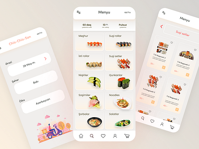 sushi delivery app redesign