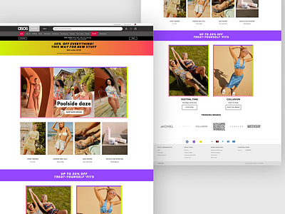 asos website landing page design