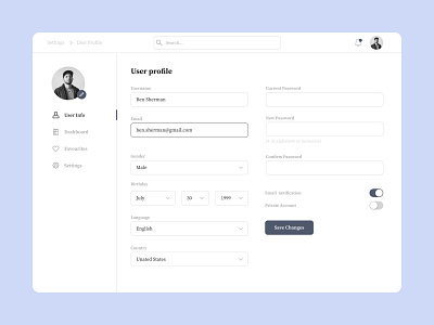 User profile