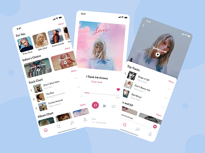 Music Player App app apple music concept design ecommerce mobile music app music player playlist spotify streaming app ui ux