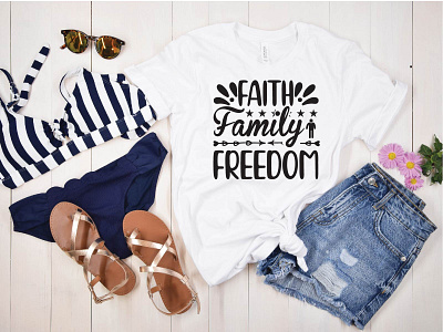 Faith Family Freedom teacher t shirt design