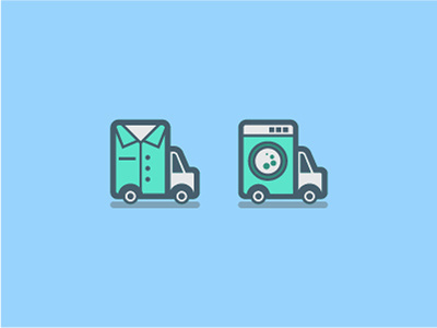 Laundry Pickup illustration laundry logo pickup