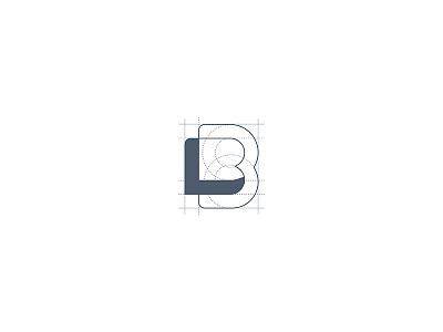 LB branding design grid logo logo design wordmark