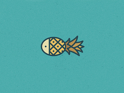 Pineapple Fish branding design fish illustration logo logo design pineapple