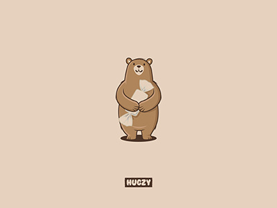 Hugzy bear hug hugzy illustration wip