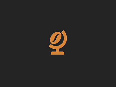 Global Coffee branding coffee design globe icon logo