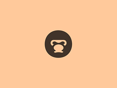 Orilla design gorilla icon illustration logo sticker