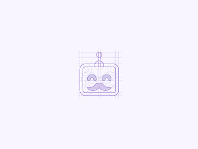 Bot Jenkins concept design grid icon logo