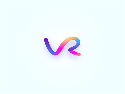 VR branding design logo logodesign logotype monogram