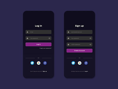 Daily UI #001 - Sign Up 001 app application daily daily 001 daily ui dark dark mode design graphic design login page screen sign up ui ux web design