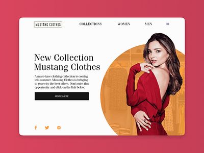 Daily UI #003 - Landing Page 003 app application clothes daily daily ui daily ui 003 design fashion landing landing page page site style ui ux visual web design