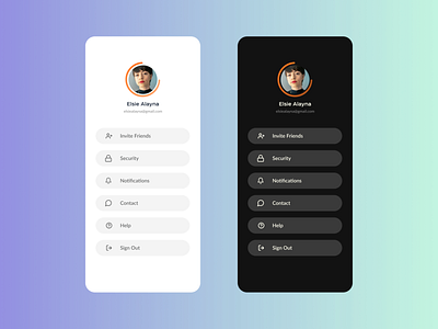 Daily UI #007 - Settings 007 app application daily daily ui daily ui 007 dark mode design light mode settings ui ux