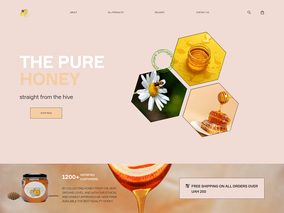 Honey website design