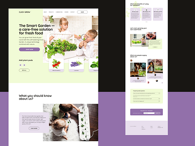 UX/UI design for online store Smart Garden branding design logo ui ux visual web web design