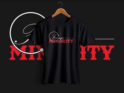 Fringe Minority T-Shirt Design 3d animation app bartender t shirt branding design gangster t shirt graphic design illustration logo motion graphics ui