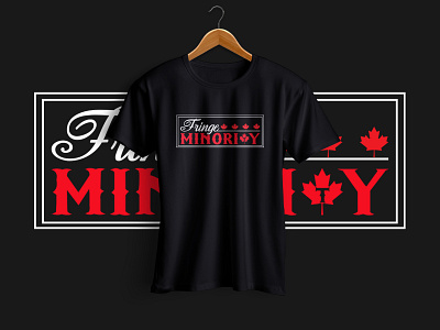 Fringe Minority Canada T-Shirt Design 3d animation app bartender t shirt branding design gangster t shirt graphic design illustration logo motion graphics ui