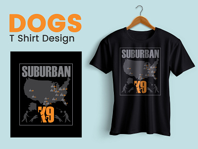 Suburban K9 T-Shirt Design 3d animation app bartender t shirt branding design gangster t shirt graphic design illustration logo motion graphics ui