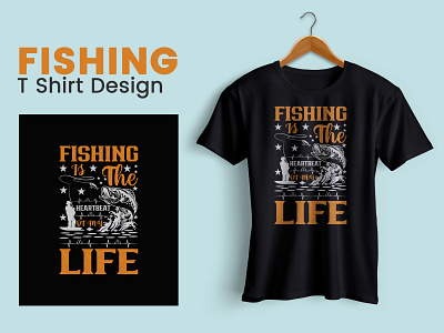 Fishing T-Shirt Design 3d animation app bartender t shirt branding design gangster t shirt graphic design logo motion graphics ui