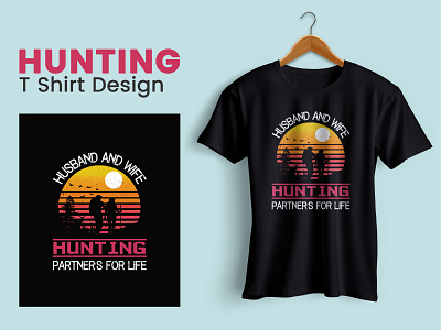 Hunting T-Shirt Design 3d animation app bartender t shirt branding design gangster t shirt graphic design hunting t shirt design illustration logo motion graphics ui