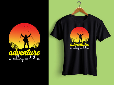 Adventure is calling T-Shirt Design.