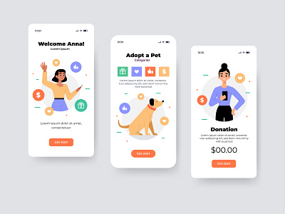 Donation Mobile app UI UX design adobe xd app design donation app design donation app ui donation app ui ux ui ux ui ux design